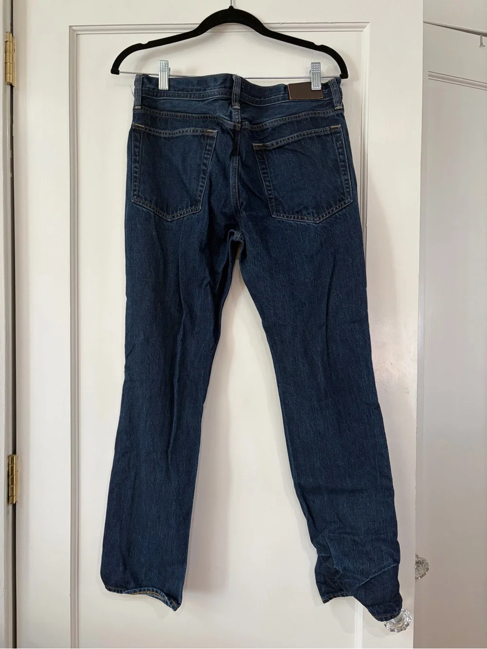 J. Crew Men's Dark Blue Straight Jeans